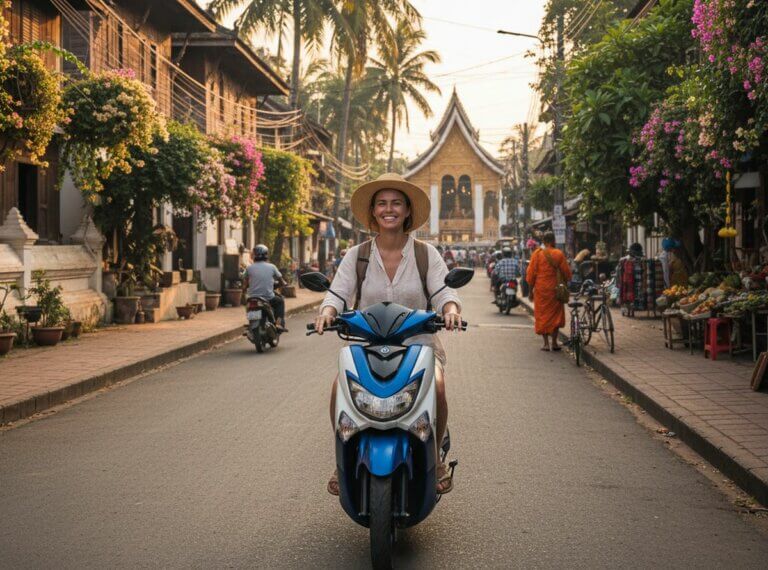 Location scooter Luang Prabang : guide pratique pour rouler en deux-roues au Laos